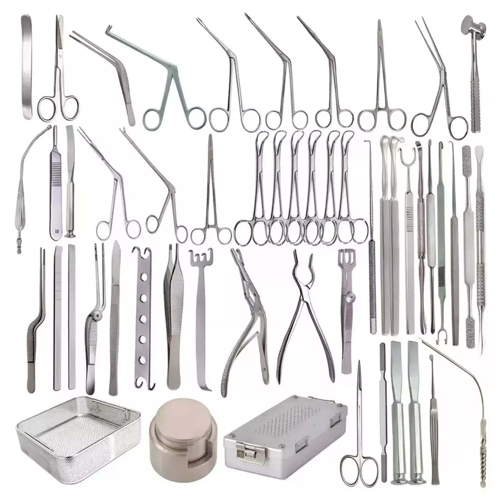60 Pcs Septoplasty Set For Surgery to Correct Deviated Septum Nasal Instruments