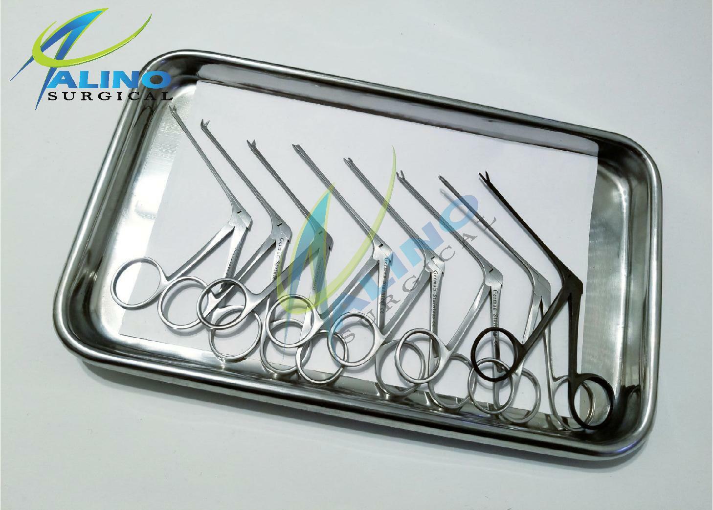 Micro Alligator Cup Ear Forceps Bellucci Scissors 3.5″ Serrated Surgical German