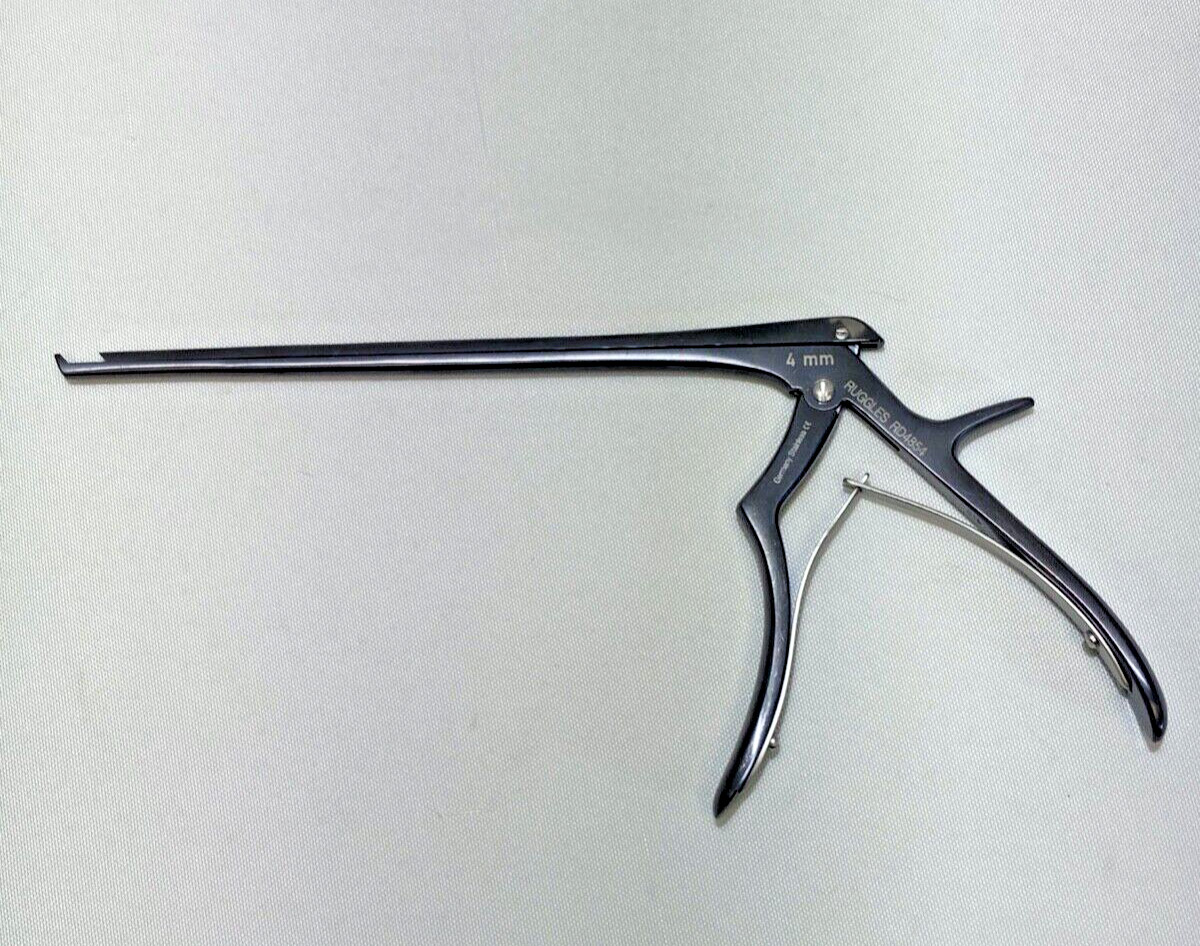 Ruggles RD4854 Diamond Black 4mm x 40° Up x 8″ Cervical Kerrison Rongeur Neuro