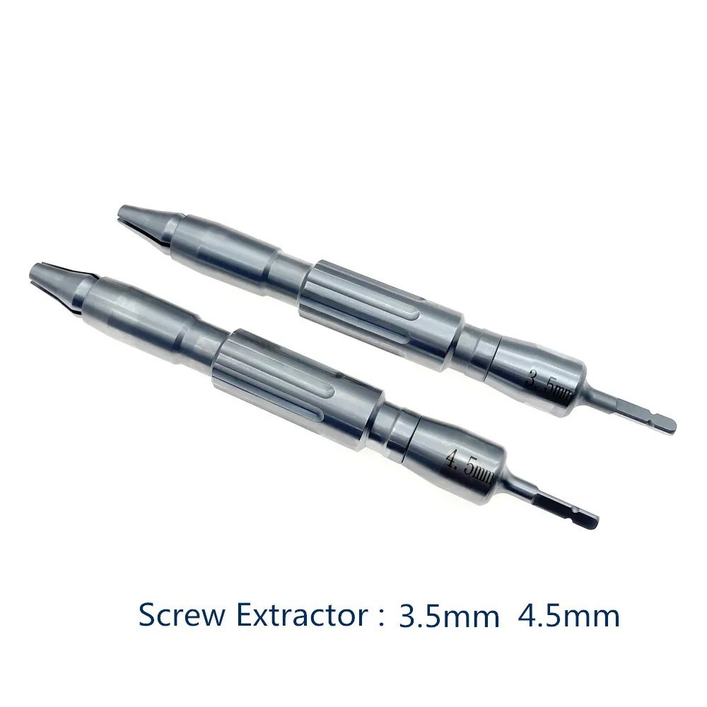 Professional Bone Screw Extractor Kit Broken & Stripped Screw Removal Ortho