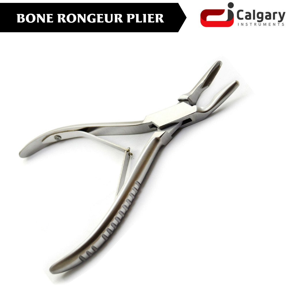Dental Bone Rongeur Double Spring Pliers Surgical Debulking Orthopedic Tools