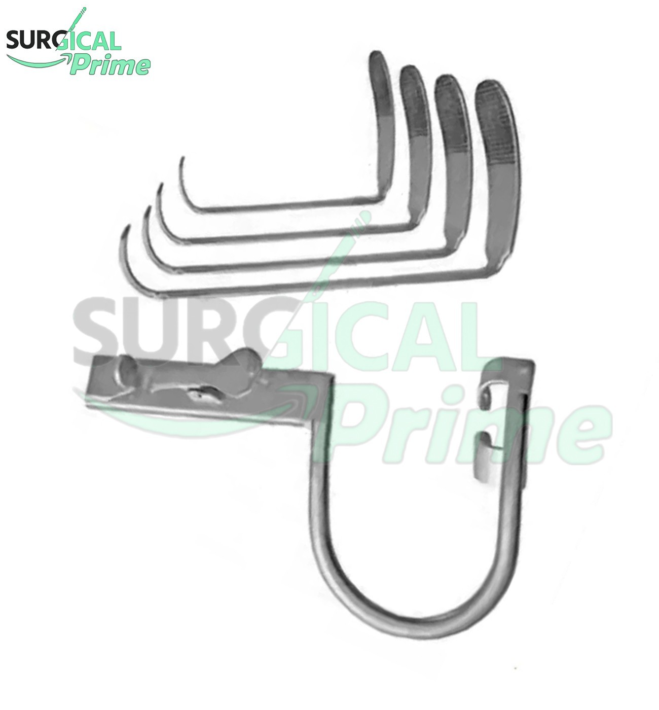 Davis Boyle Mouth Gag Set with 4 Blades Size 2.5,3,4,4.5 ENT Oral Surgery