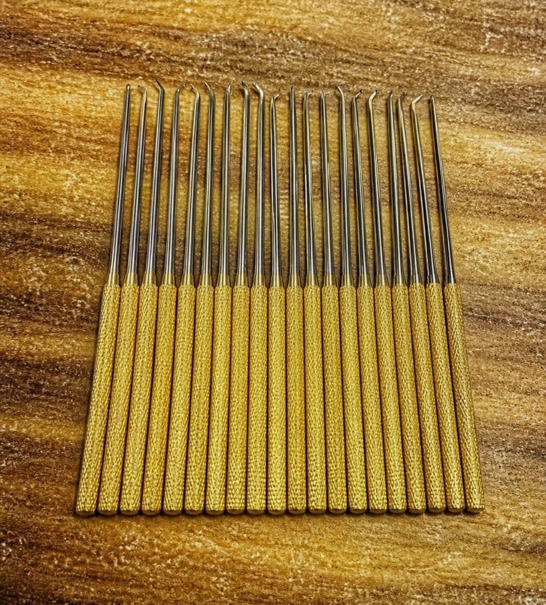 Rhoton Micro Dissector Set 20Pcs Gold Neurosurgery Instruments