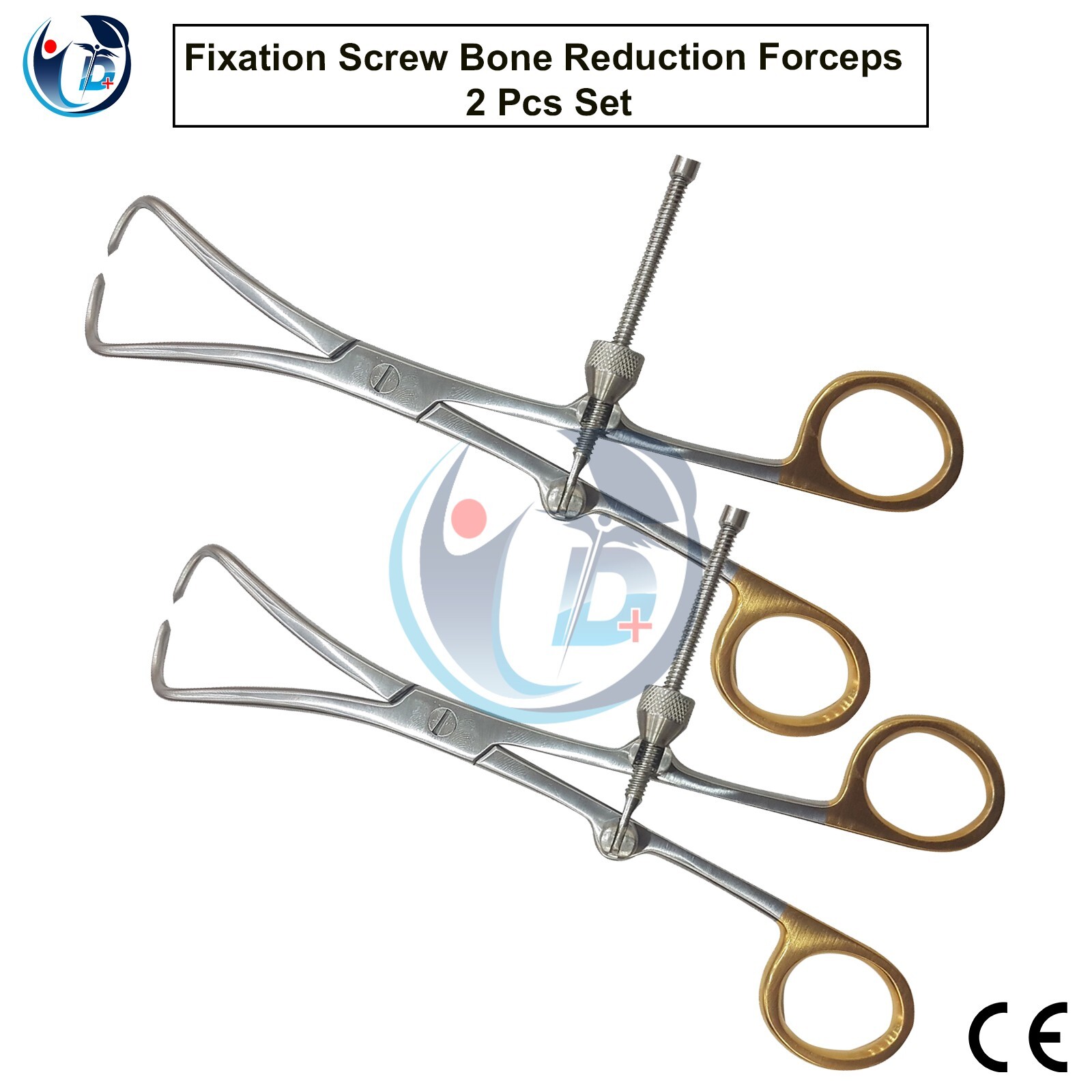 Fixation Screw Bone Reduction Forceps Orthopedic Surgical Instruments 2 PCS