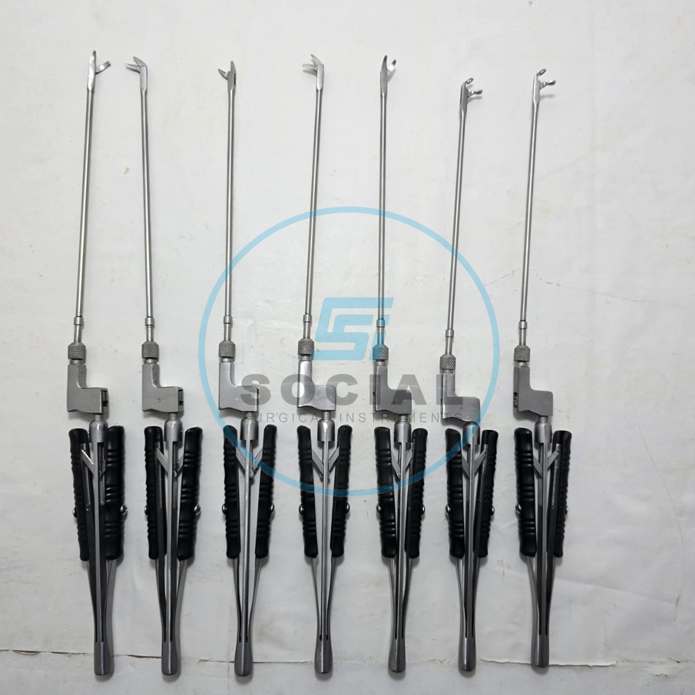 Valve Cardiac Surgery Rotatable Premium Quality 7pcs Surgical Instruments Set