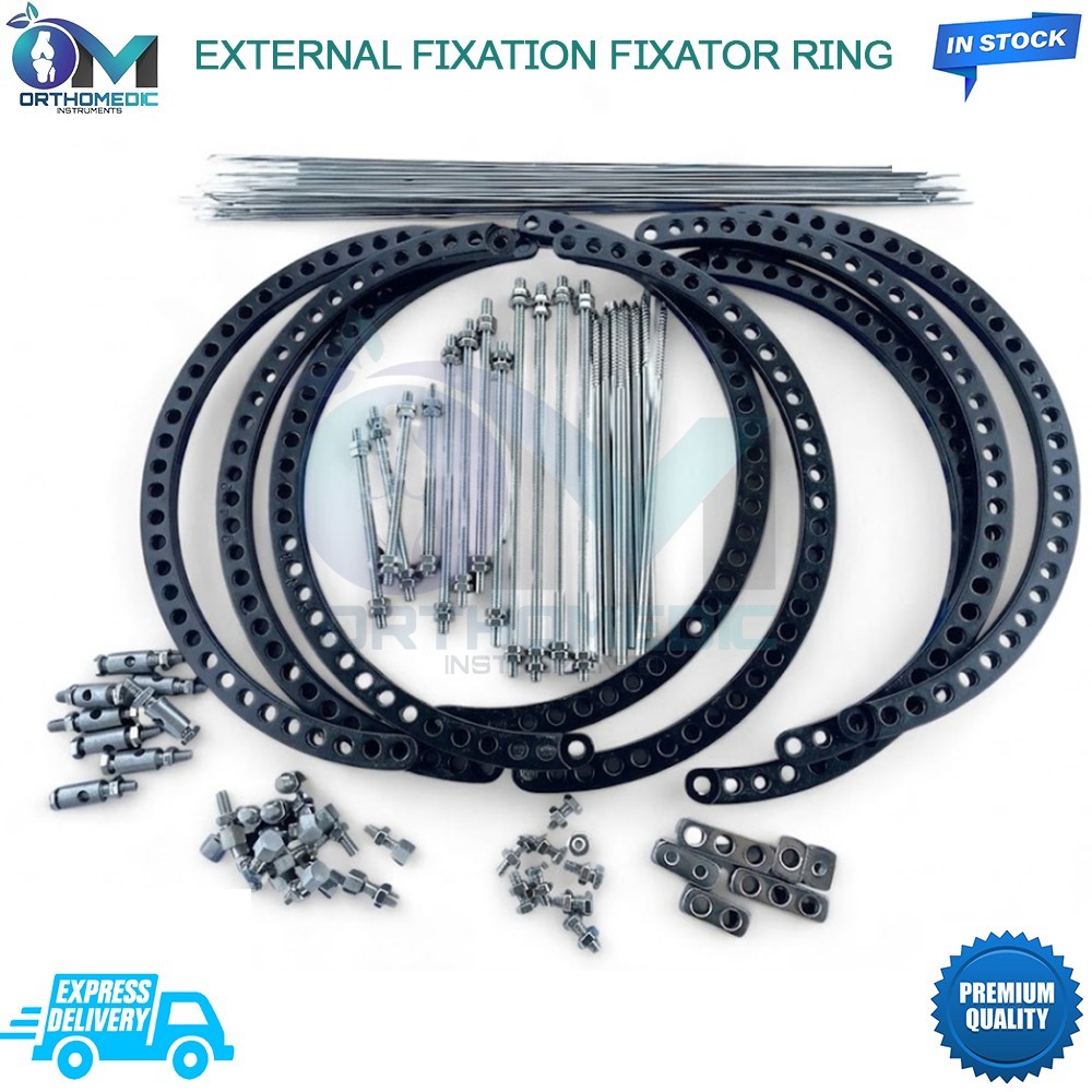 EXTERNAL FIXATION FIXATOR RING- 240mm For TIBIAL FEMUR FRACTURE 2p