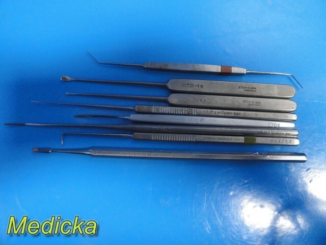 9X B&L Storz W. Lorenz (Eye, ENT, Plastic) Micro Surgery Instruments ~ 33408