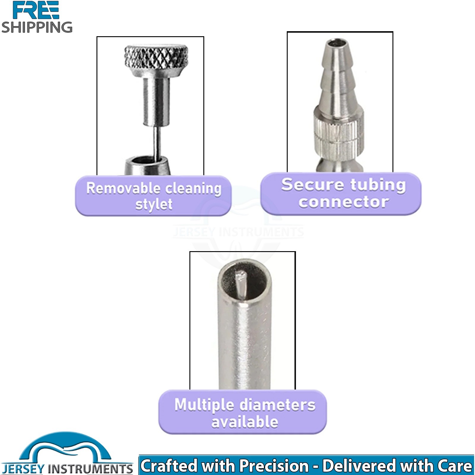 Frazier Suction Tube 2.67mm Surgical ENT Dental Aspirator A + Stainless Steel CE
