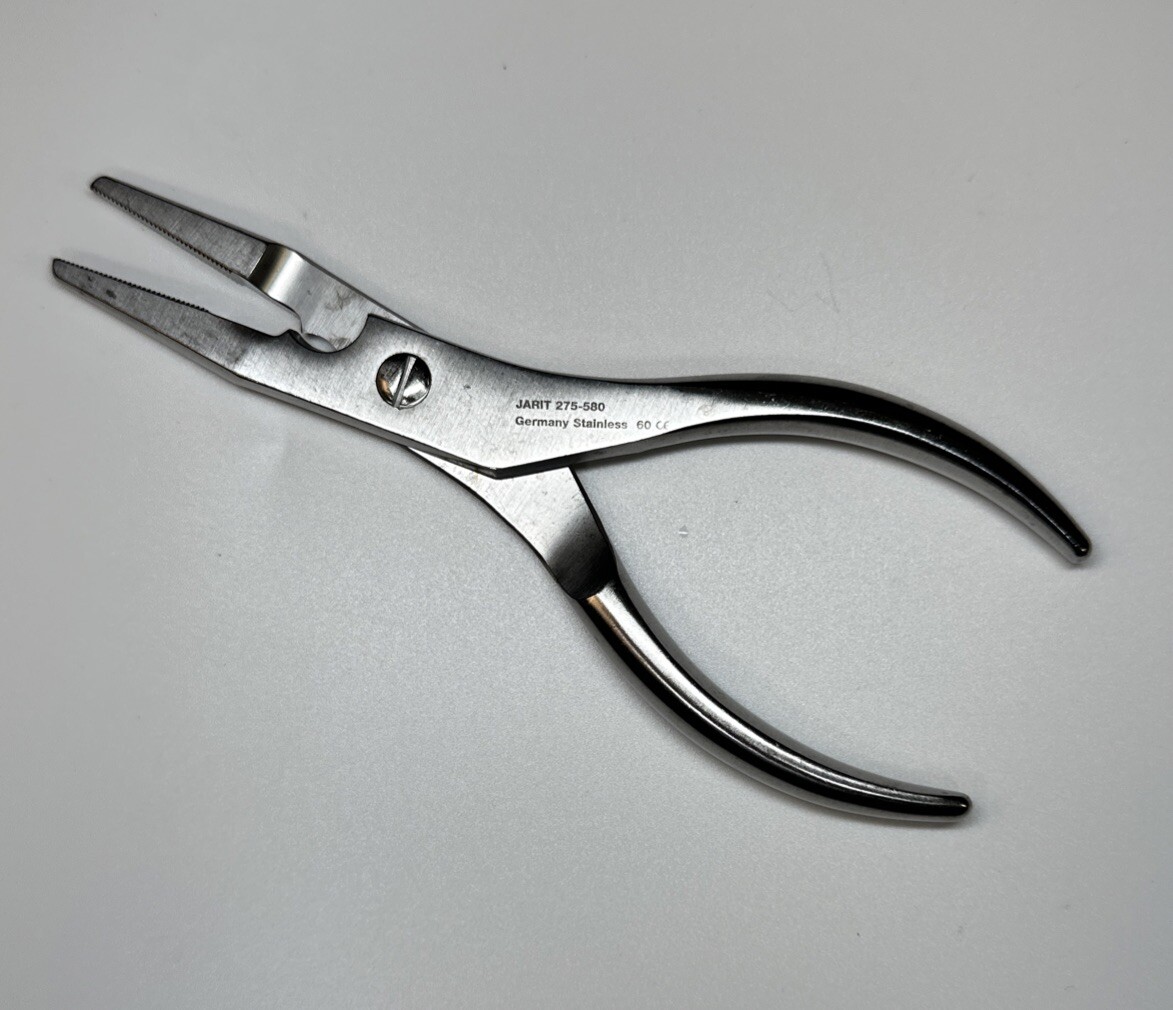 Jarit 275-580 Flat Nose Straight Pliers with Side Cutter 16.2cm Length