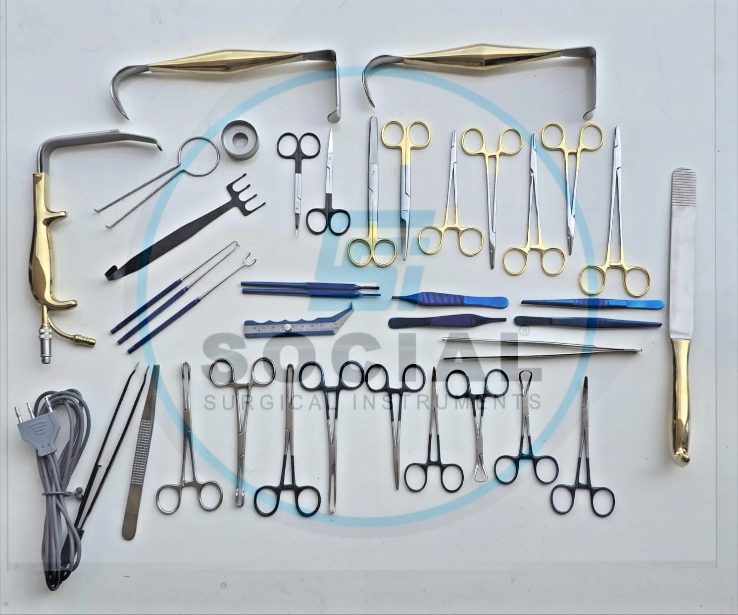Tebbetts Breast Surgery Instruments Set of 38 PCs Breast Augmentation Set