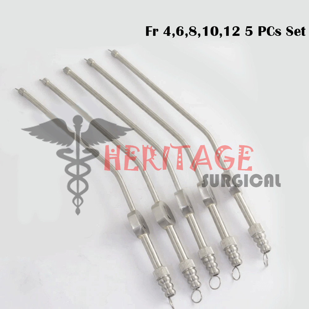 Fukushima Teardrop suction Ball tip traumatic brain Fr 4,6,8,10,12 5 PCs Set C-T