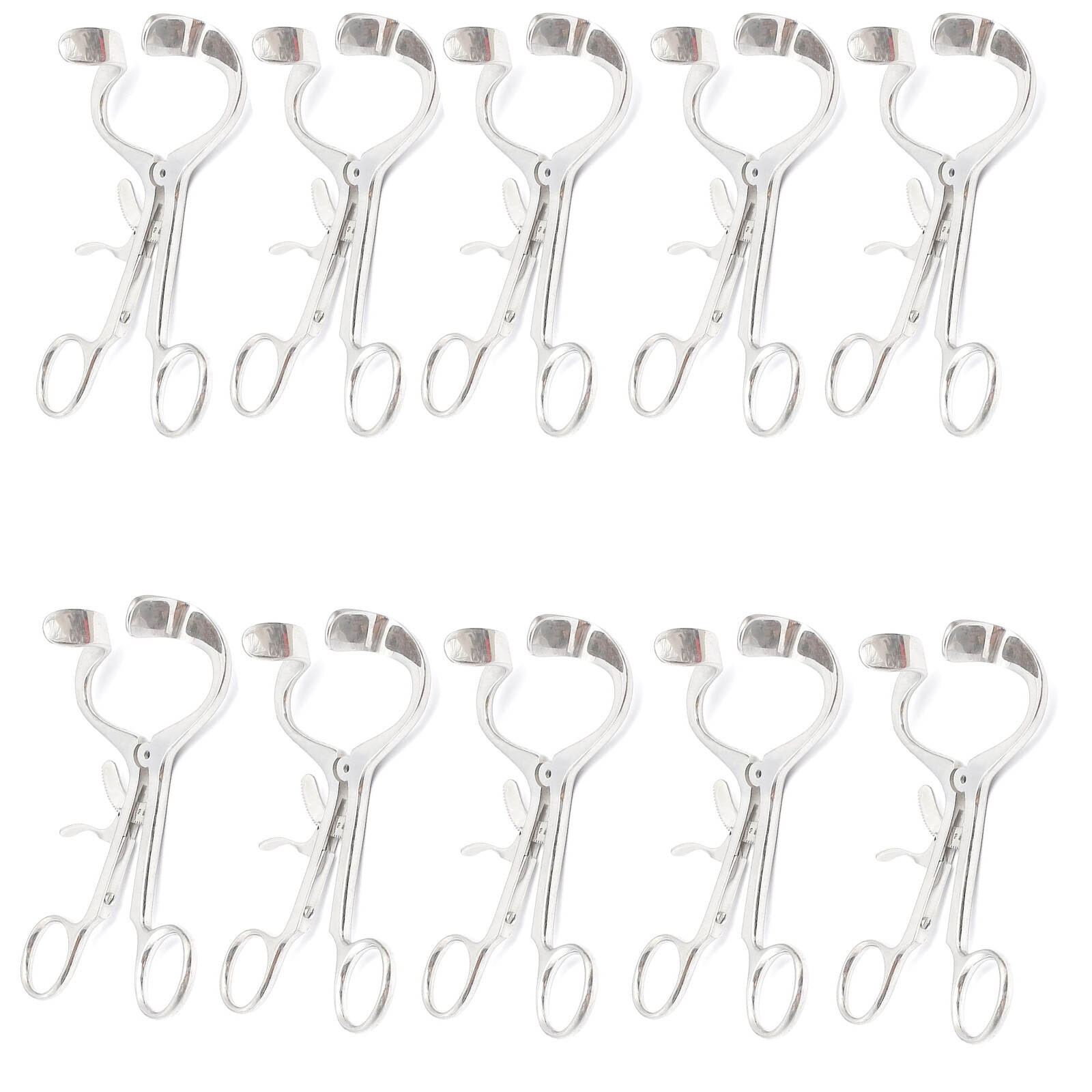 10× Dental Mouth Gag 4.5″ Surgical Mouth Opener Molt Stainless Steel Instruments