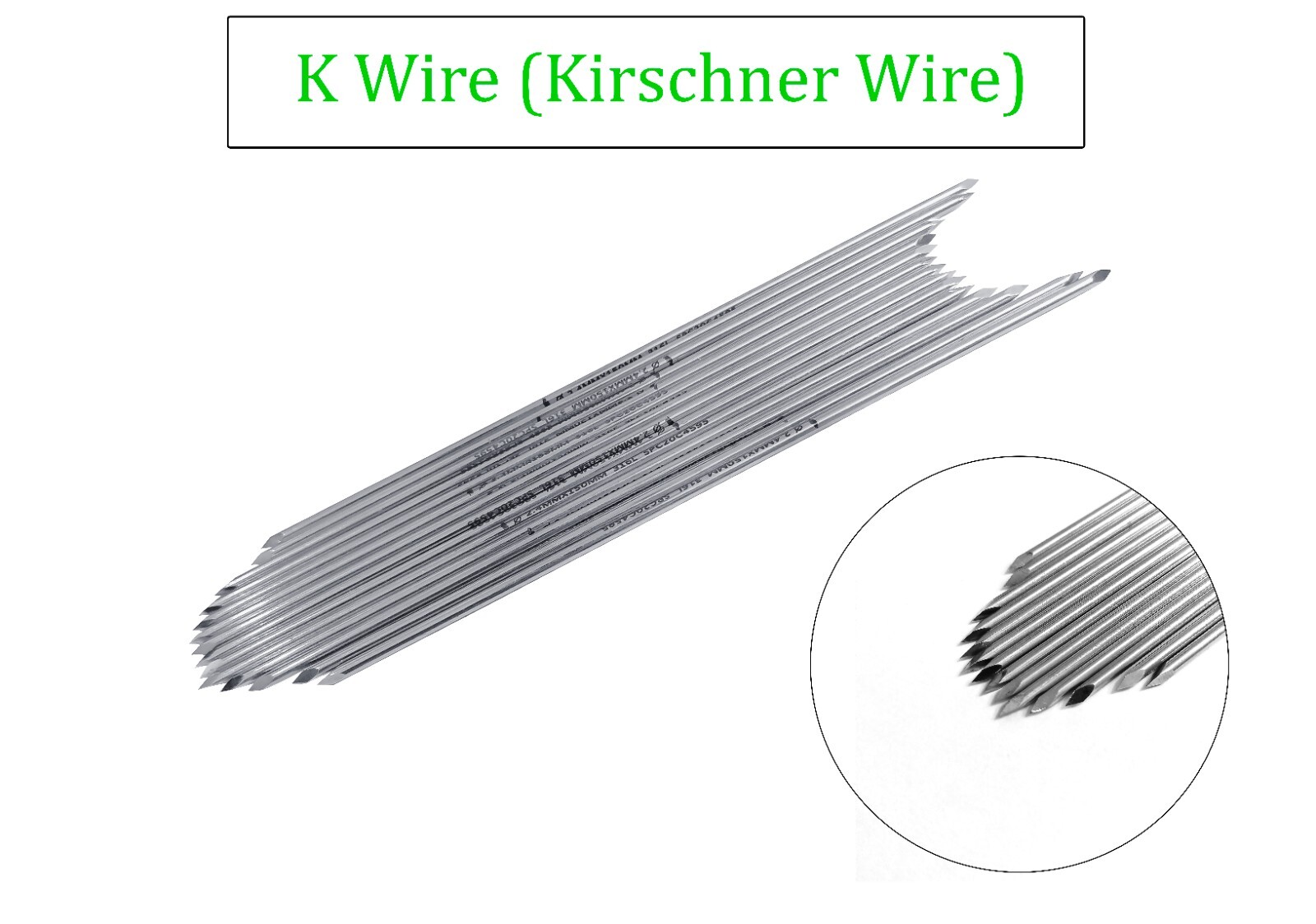Veterinary Positive Profile K Wire (Lot of 500pcs) Veterinary Instrument SS