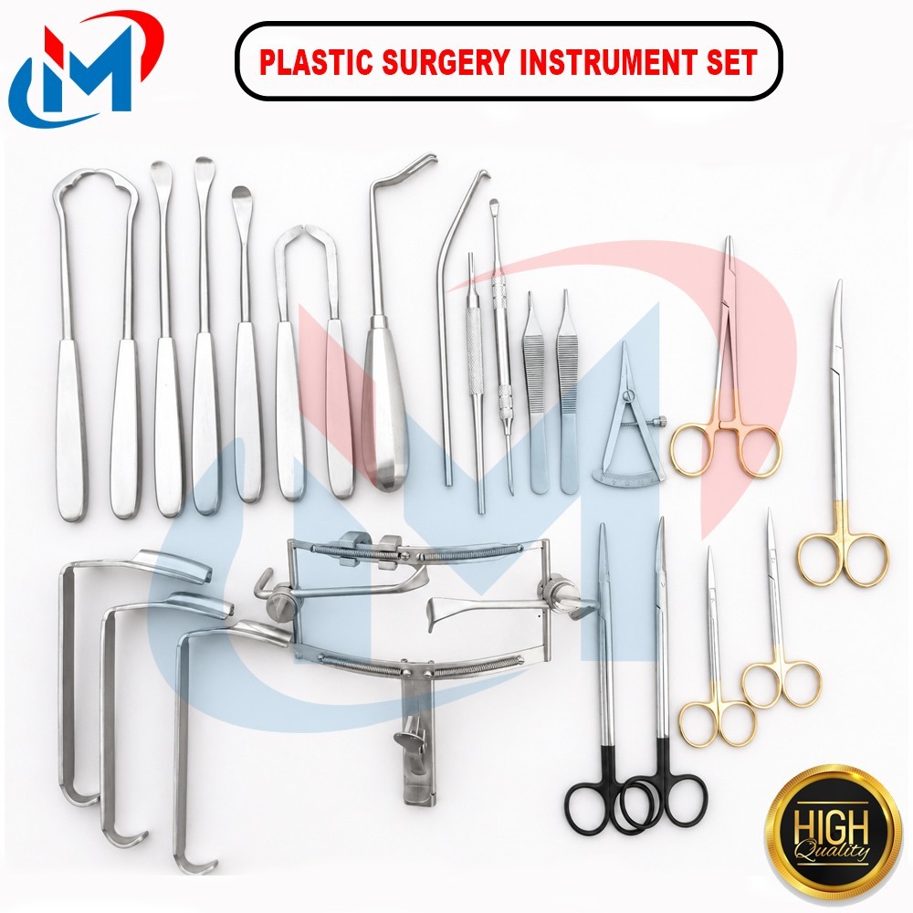Cleft Lip & Cleft Palate Repair Instruments Set Plastic Surgery Mouth Gage