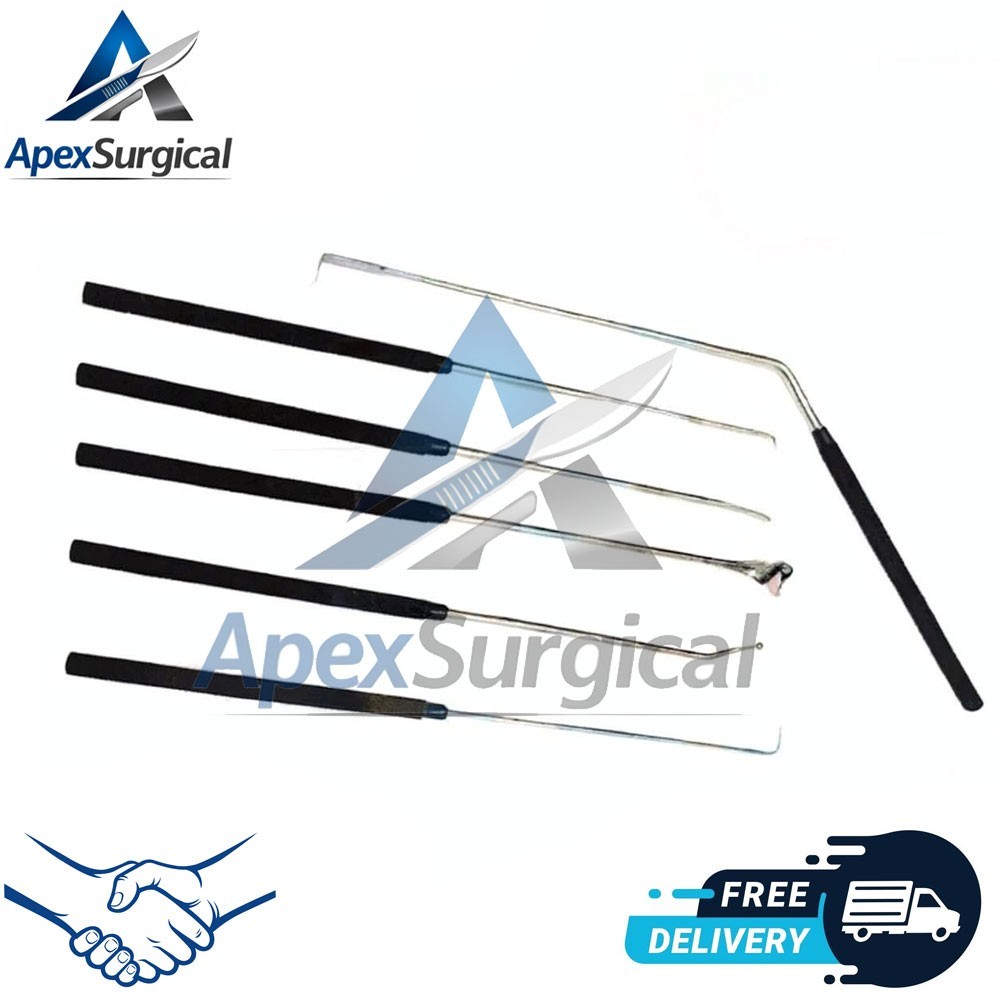 Nerve Root Penfield Dissector Retractor Spinal Orthopedic Instrument Set Of 6Pcs