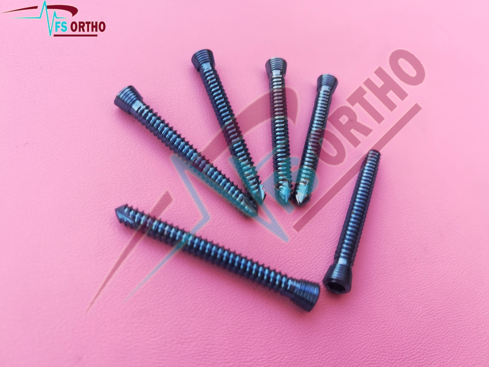 Safety Locking Screws 3.5mm self-tapping Titanium screws (100 pcs) Orthopedics