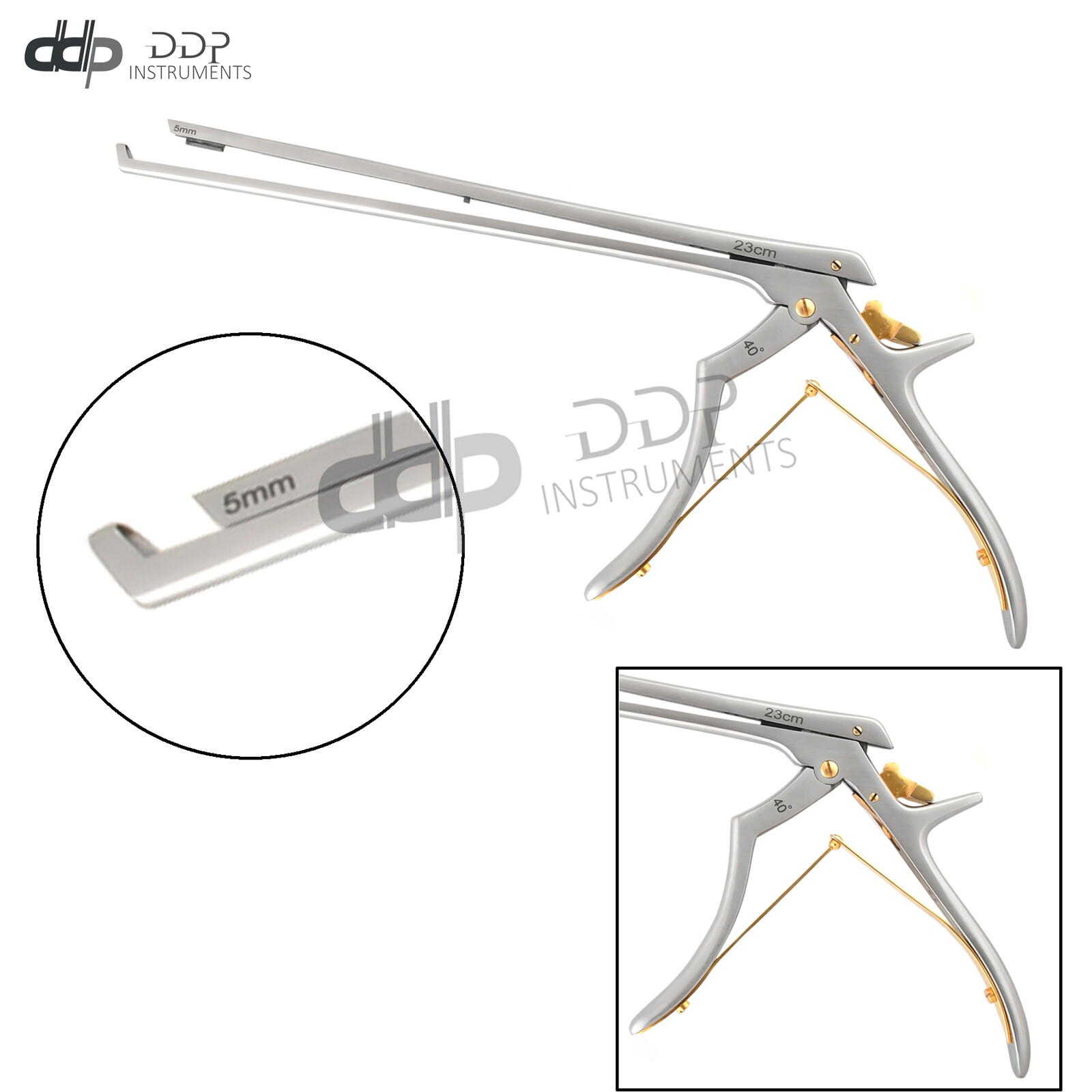 Kerrison Cervical Rongeurs 23 cm Shaft 5mm Upward 40 Degree Orthopedic OP-053