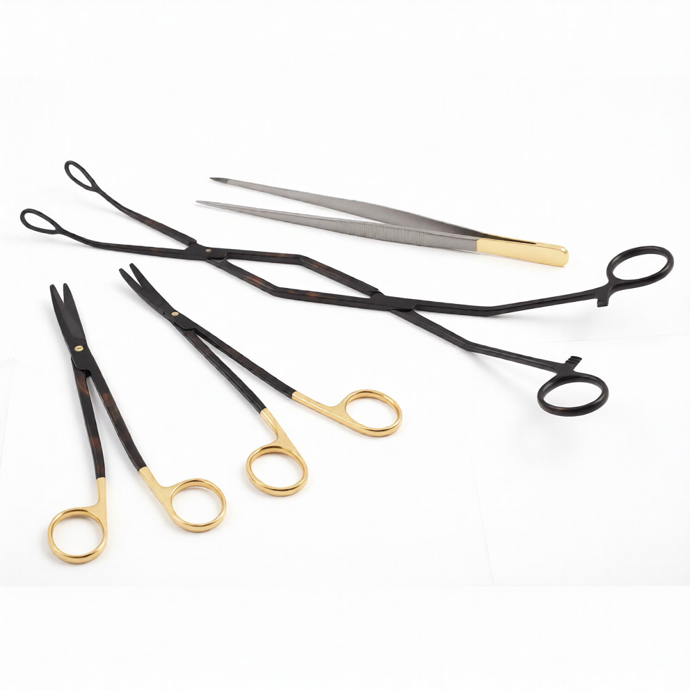 4pcs Black Entopic Penile Implant & Sphincter Surgery Set | Urology Instruments