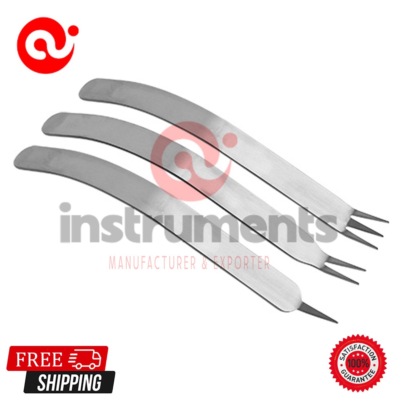 Capsule Retractors 10” Neck Glenoid Anterior Surgical Instruments Set of 3 PCs