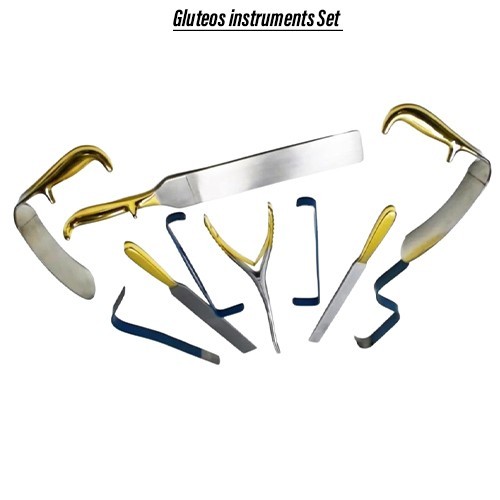 Gluteos instruments Set of 9 Pcs Plastic Surgery Surgical instruments BBL
