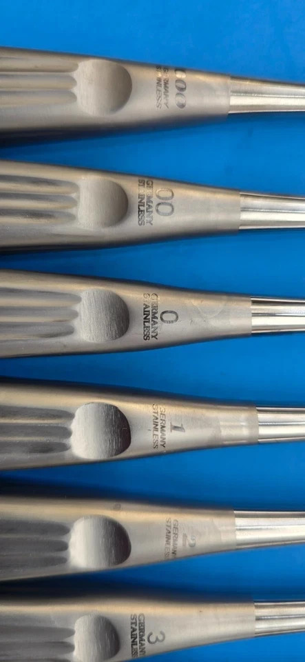 Turtle Brun Bone Curette Set 9pcs Orthopedic Surgical Sizes 000-6 CE