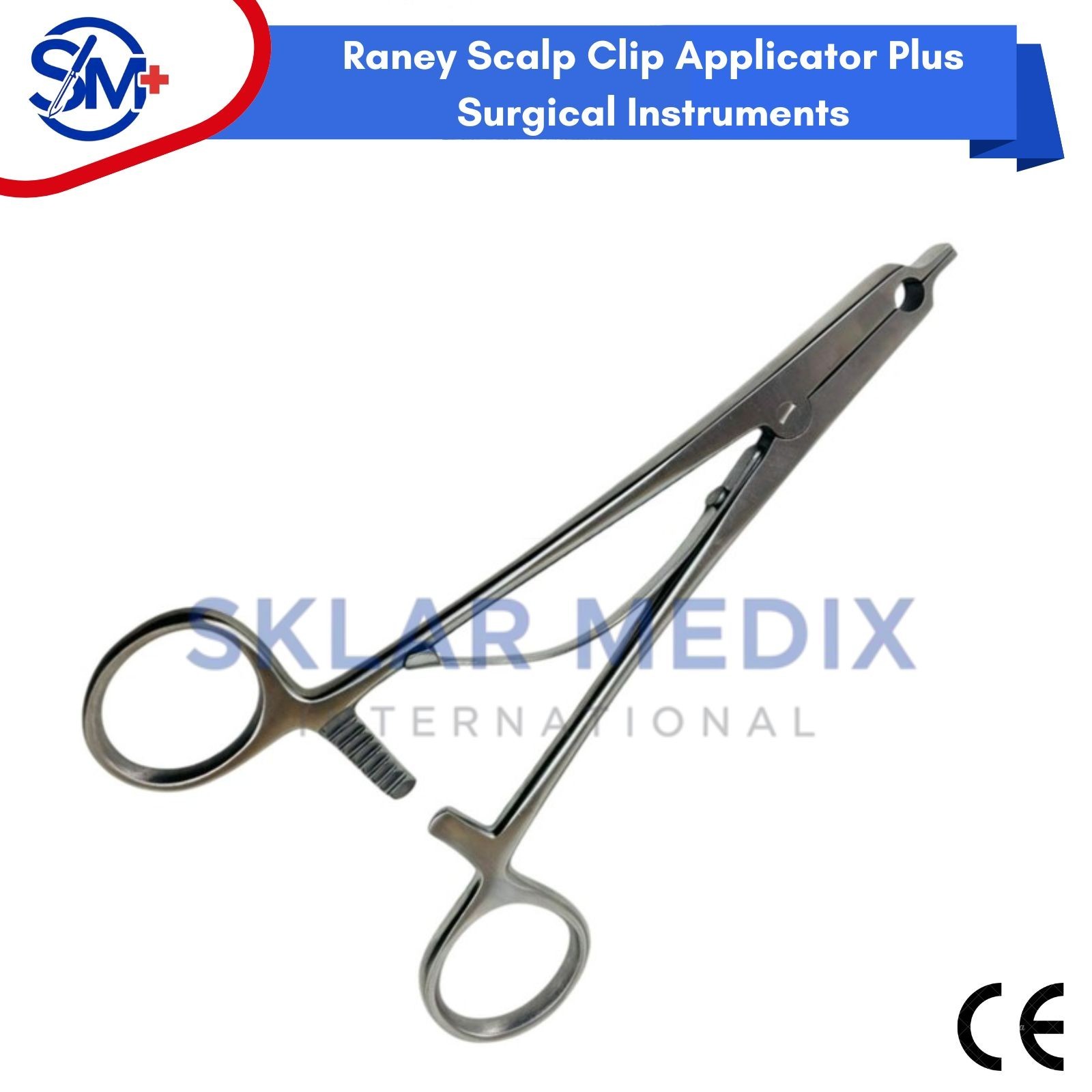 Raney Scalp Clip Applicator Plus Surgical Instruments Ortho Neuro 30 Pc Clips CE