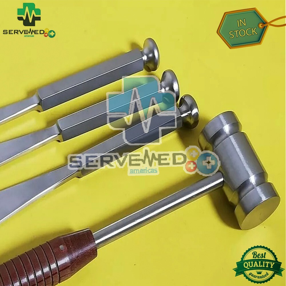 Osteotomy Bone Chisel Gerzog Mallet Surgical Orthopedic Instruments 4 PCS