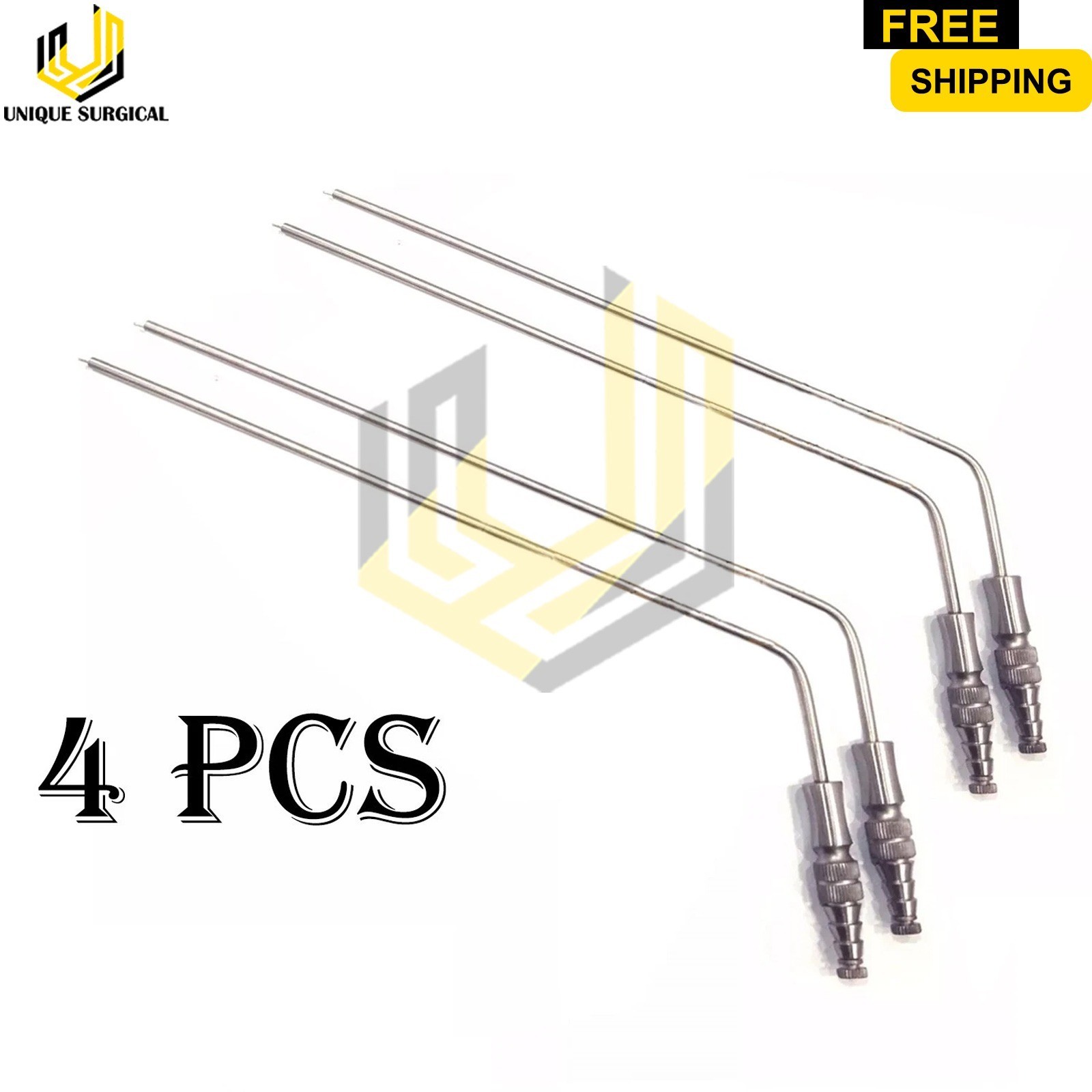 4Pcs New Fraziers Suction Tube 12FR Instrument 12Inch Long High Quality