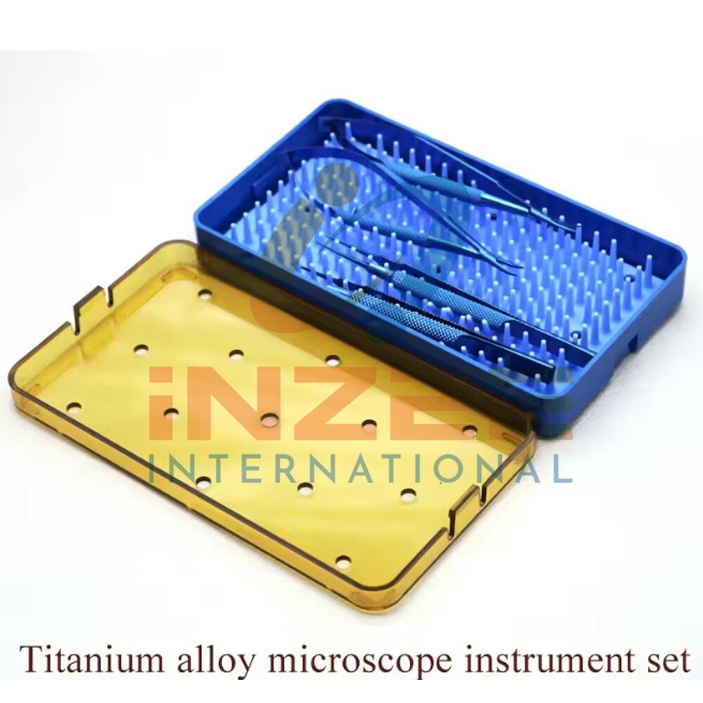 Ophthalmi Needle Holder Scissor Forcep Eye Surgery Instruments Sterilization Box