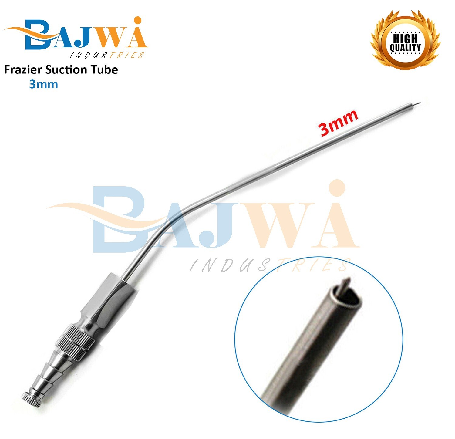 Frazier Suction Tube Set Of 4 Tubes Dental ENT Diagnostic Surgical Instruments
