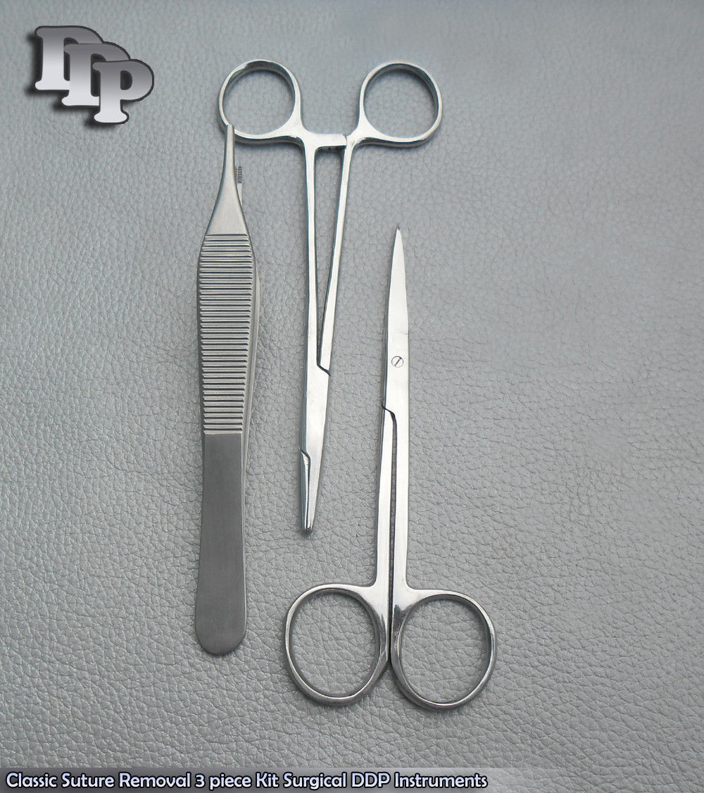 Classic Suture Removal 3 piece Kit Surgical Instruments