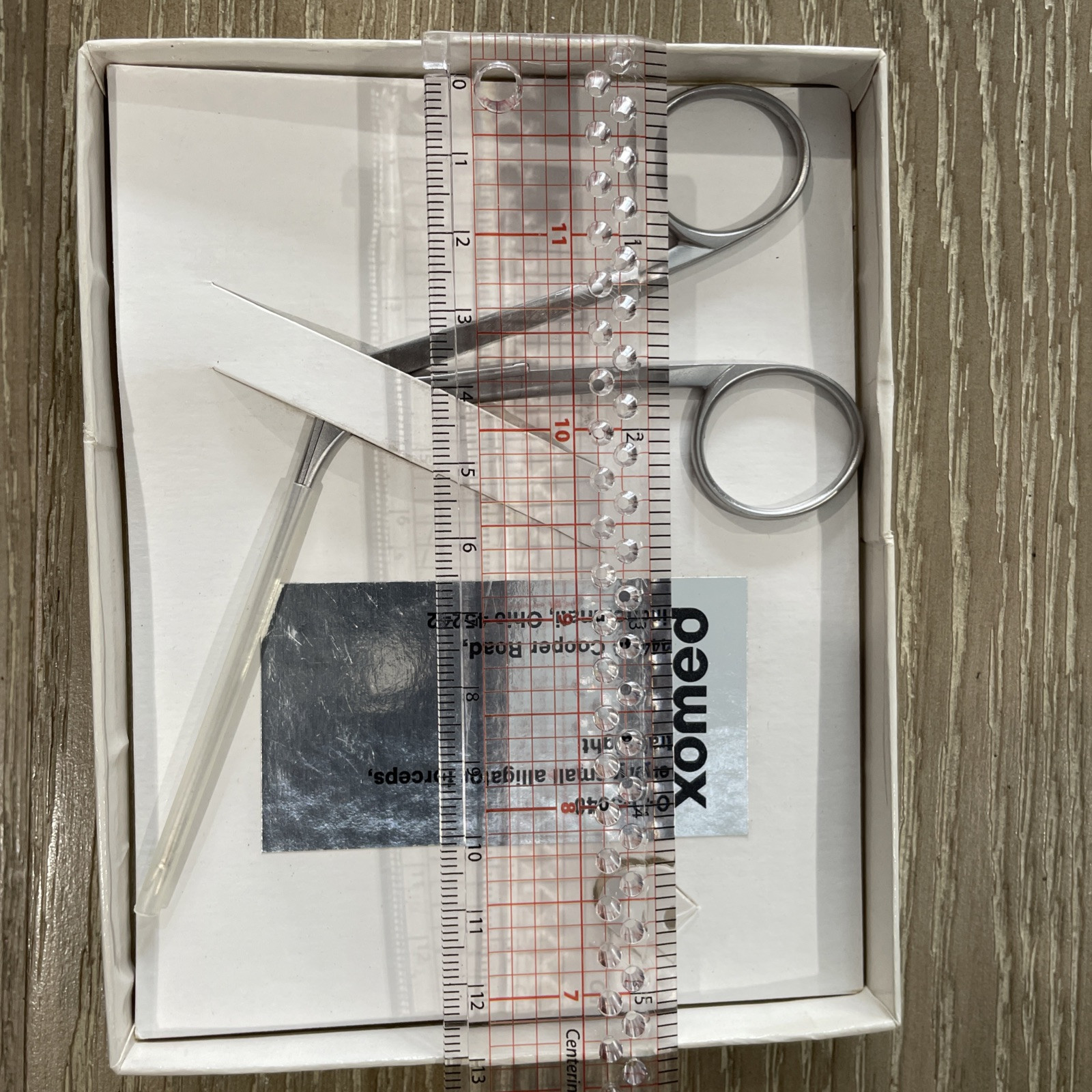 Xomed Very Small Alligator Forceps Straight ENT Vintage Surgical Tool Boxed