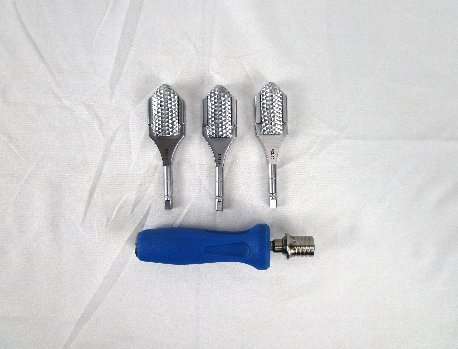 Stryker Osteonics Scorpio Patella Recess Rasp Set Sz 3-13 w Quick Connect Handle