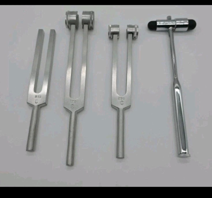 Tuning Fork Set 512 Hz C-Note 128 Hz C-Note 256 Hz C-Note Buck Reflex Hammer New