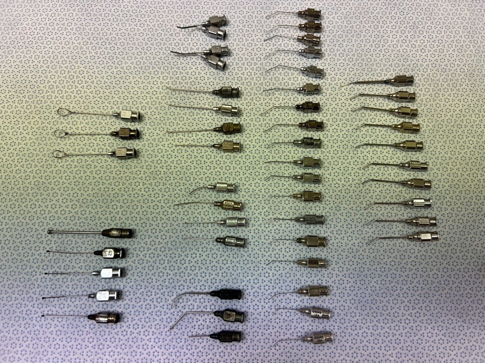 Set Of 49 Storz Irrigation Aspiration IA Cannulas Ophthalmology w/ Case