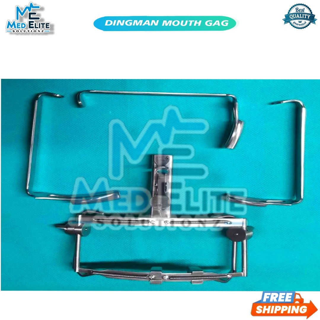 OR Grade Dingman Mouth Gag With Three Blades Surgical ENT Oral Surgery