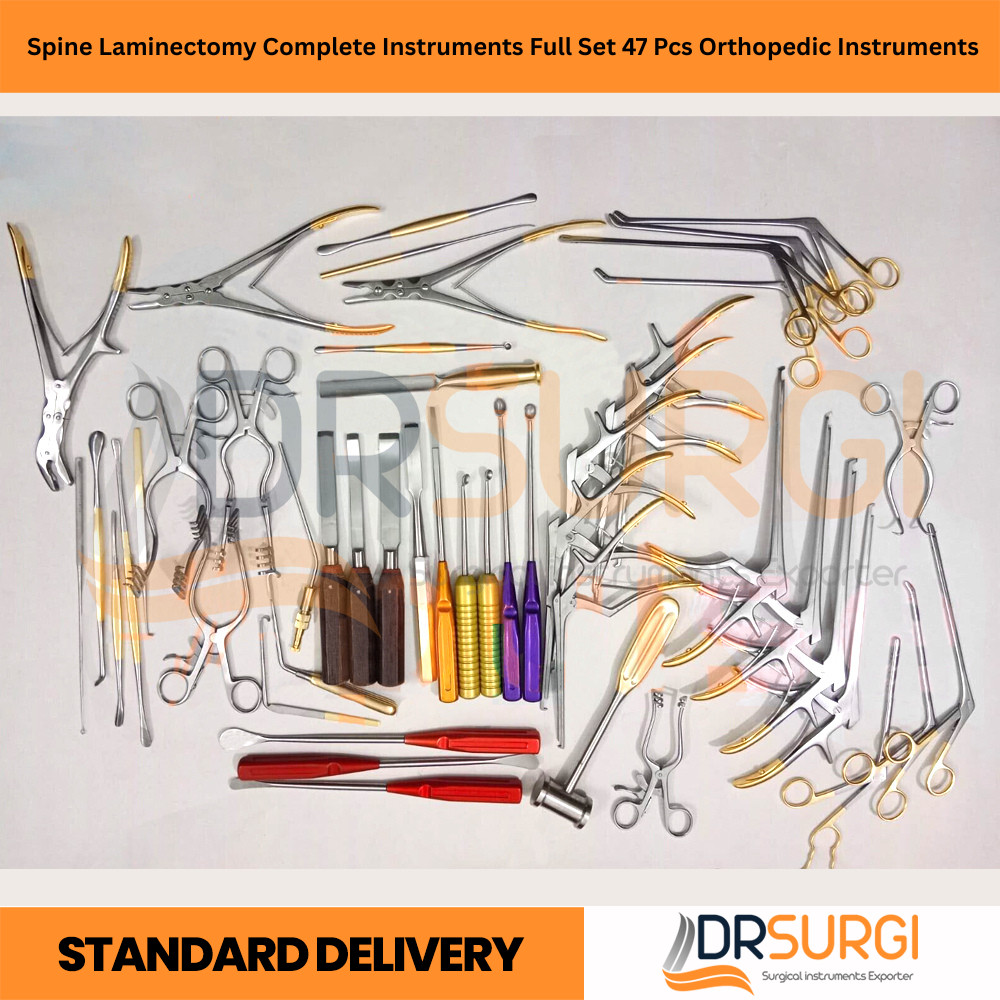 Spine Laminectomy Complete Instruments Full Set 47 Pcs Orthopedic Instruments