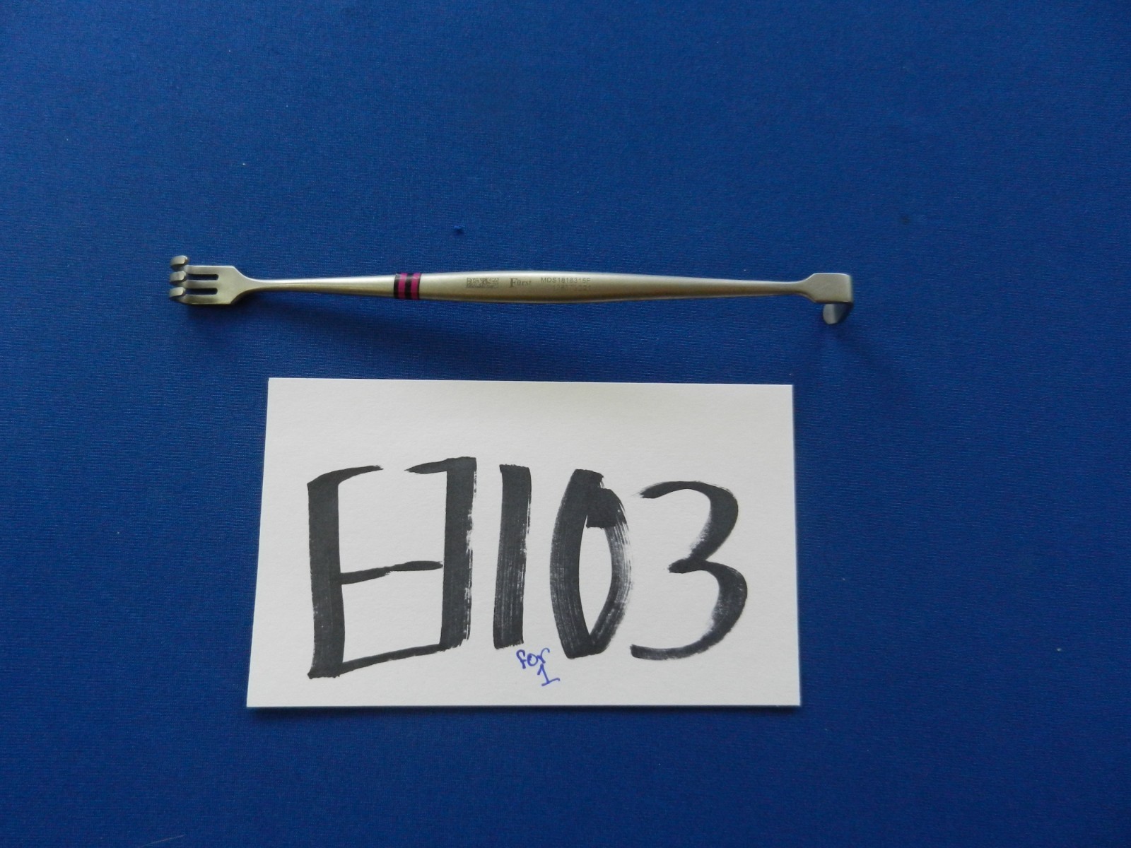 E7103 Furst MDS1816315F Senn Mille Double Ended 3-Prong Blunt Baby Retractor