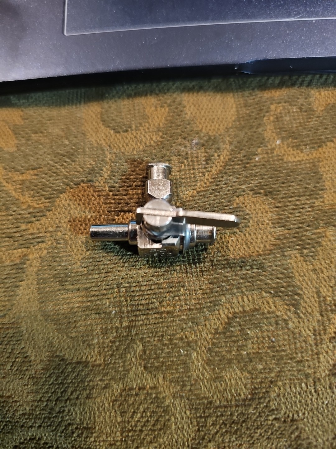 B-D MS02 3-Way Stopcock Stainless Steel Plated Brass Surgical (Luer lock w/piece