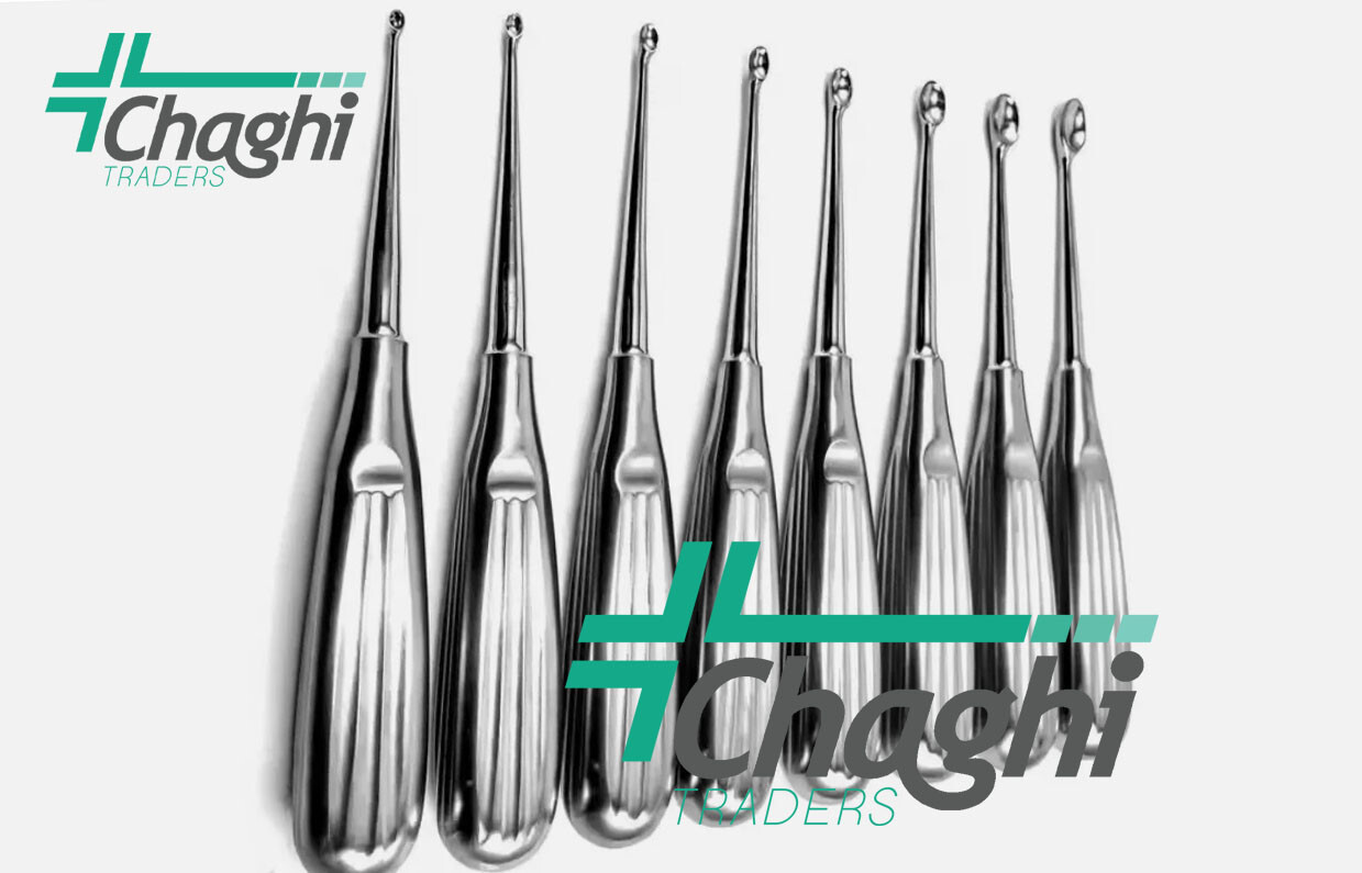 Bone Curettes 17.0cm 8 PCs Set Used For Orthopedic Surgery Partsch Curettes C-T