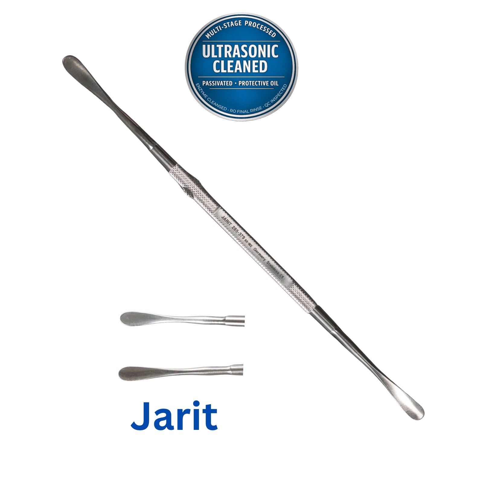 Jarit 285-379 Freer Elevator, Curved, Double-Ended, Sharp/Blunt, 7-5/8in