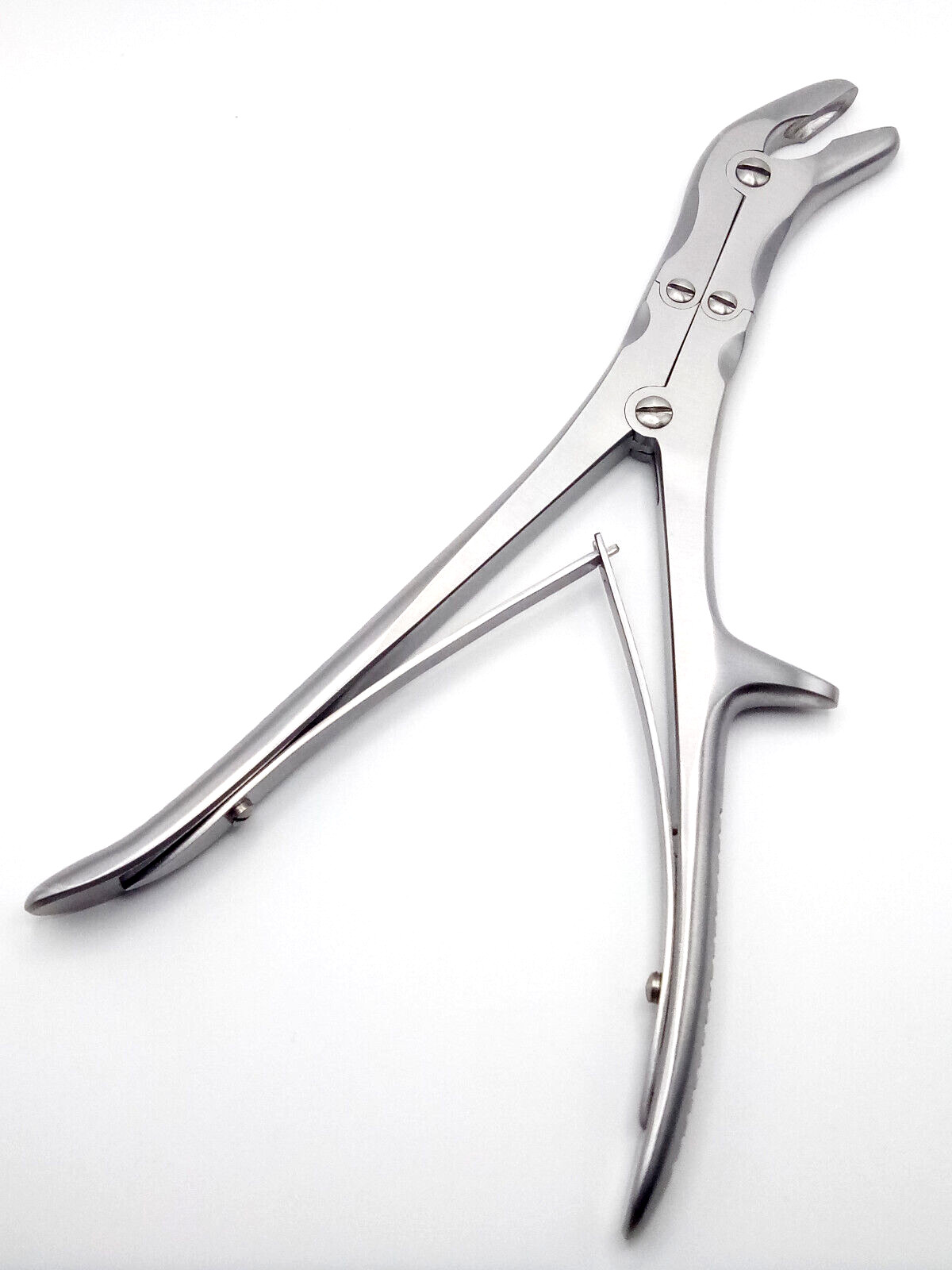 2 Echlin Duckbill Bone Rongeur 22.5cm Bite 8mm STR & CUR Orthopedic Instruments