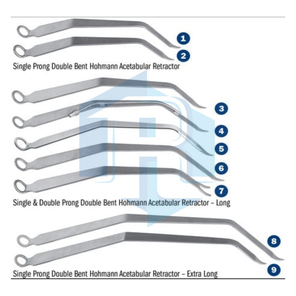 Double Bent Hohmann Retractors orthopedic instruments