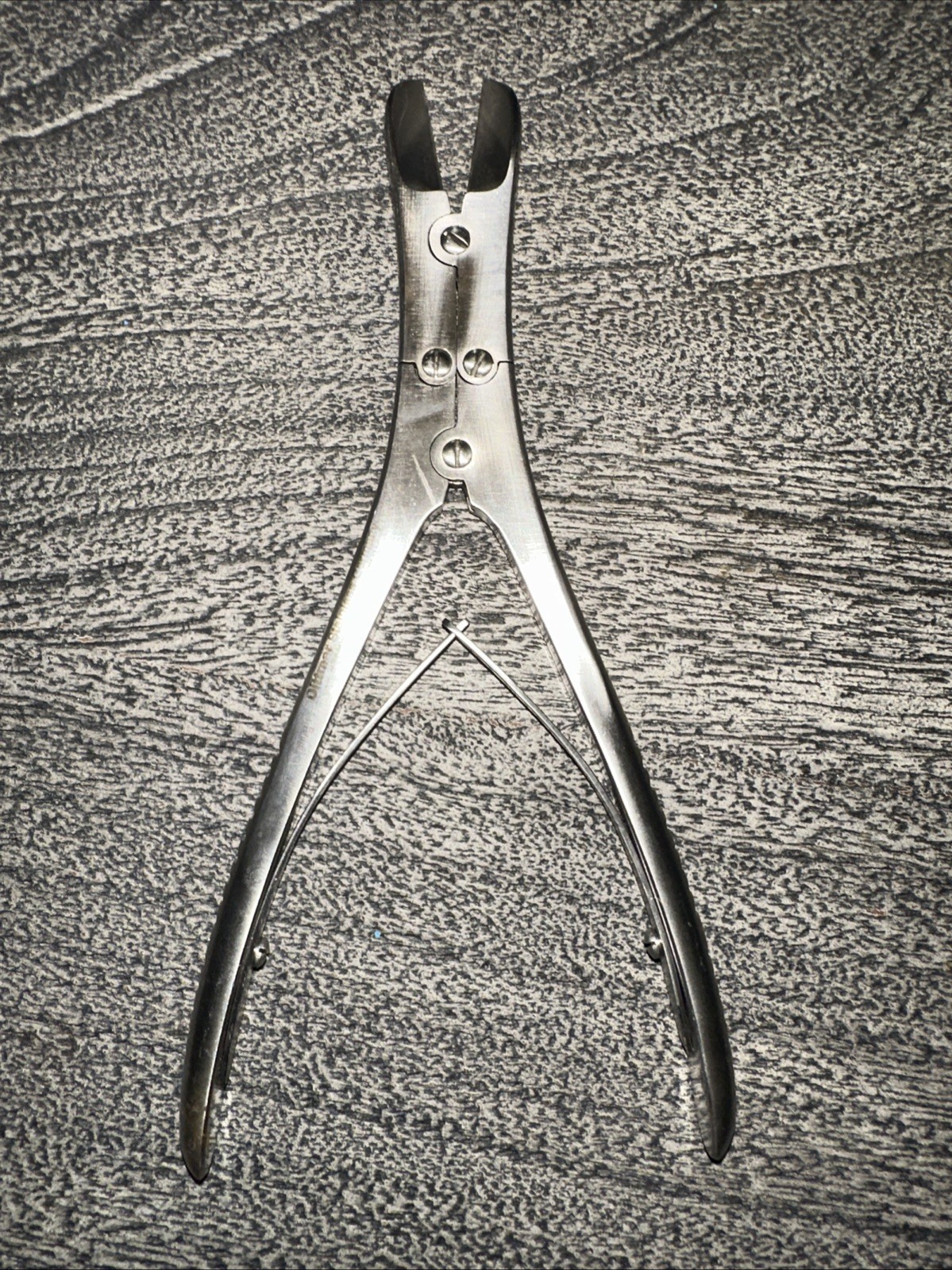 RUSKIN BONE RONGEUR FORCEP BONE NIBBLER DOUBLE ACTION ORTHOPEDIC – German Made!