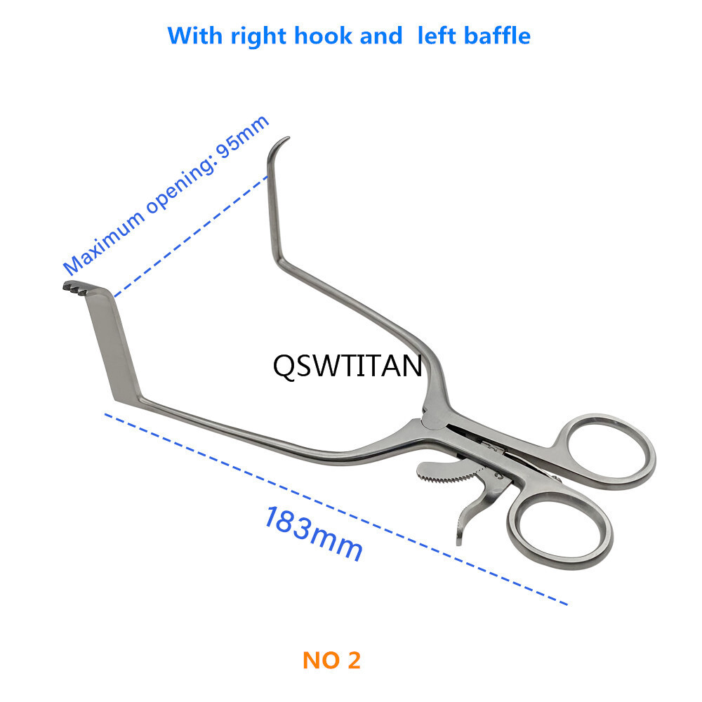 Cranial Retractor Self Retaining Retractors with Hook Baffle Retractor Skin Hook