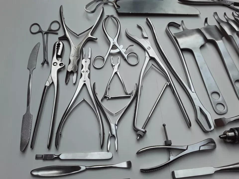 Orthopedic Retractor Bone Drill Saw Surgical Surgery Instruments 29 Set Pcs A+