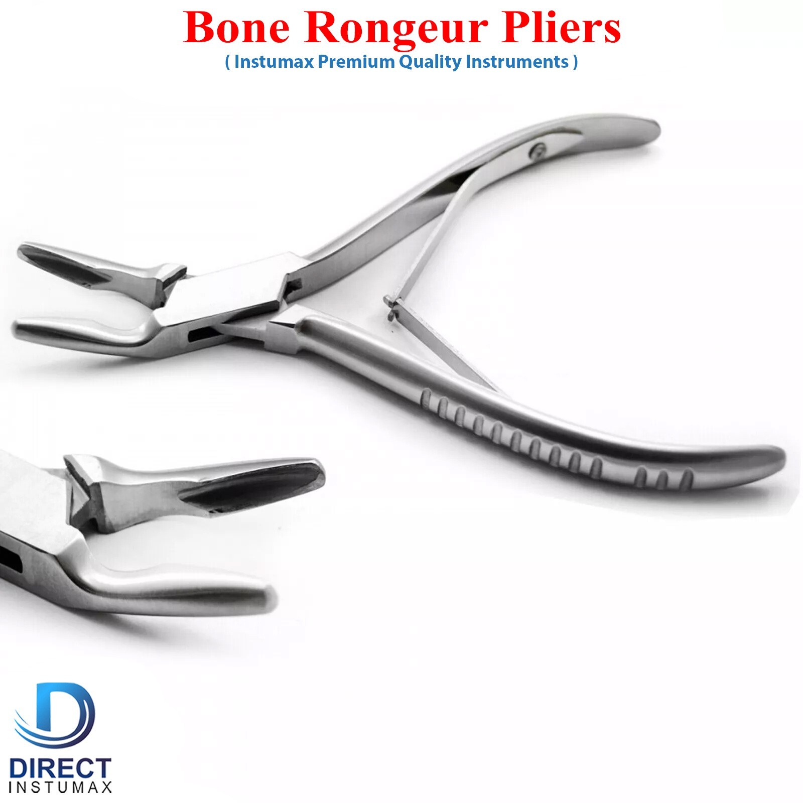 INSTUMAX Dental Bone Rongeur Pliers – Surgical Bone Trimming & Contouring Forcep