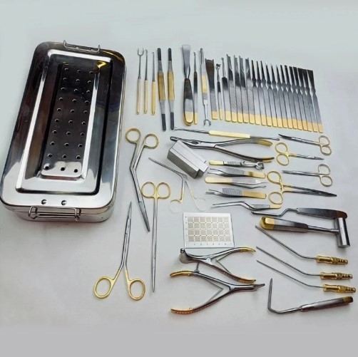 Rhinoplasty Nose Surgery Instrument Set Of 53 Pcs Plastic Surgery Instruments CE