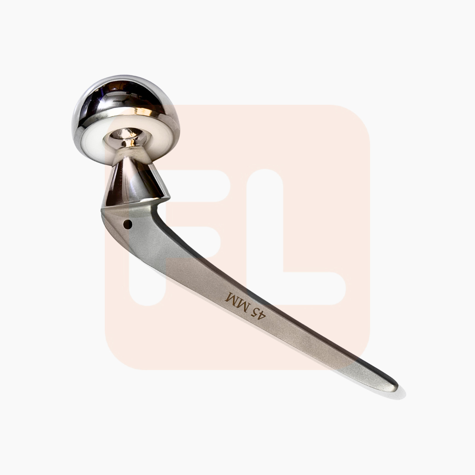 Bipolar Hip Prosthesis 2 Pcs 46-47mm Hemiarthroplasty Surgical Set 316-L Quality