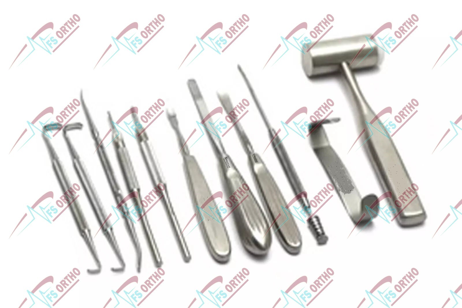 Gunter Rhinoplasty nose surgery Set of 54 with Steel Box Plastic Sugery Surgical